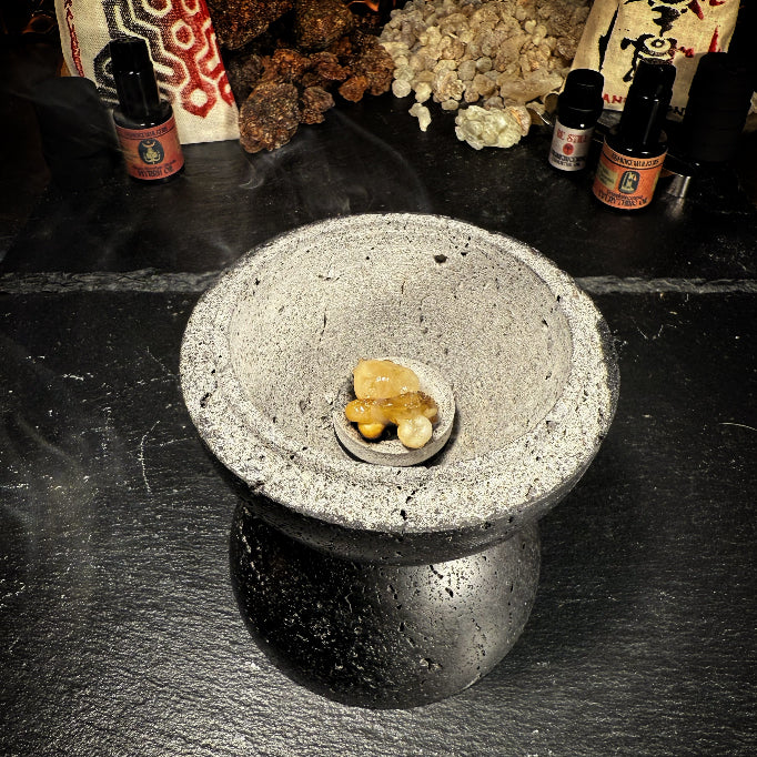 Nigredo Orb- Black Stone Burner Set