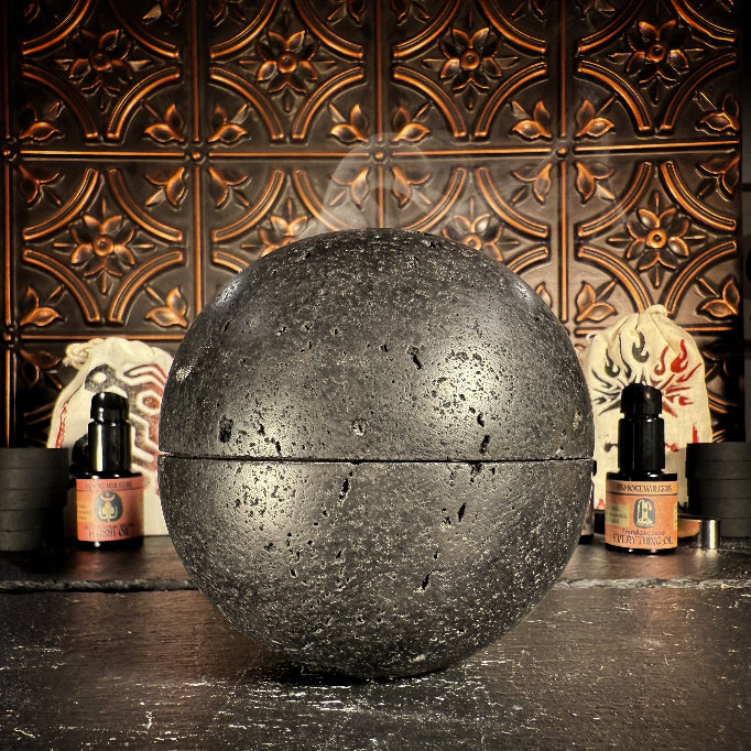 Nigredo Orb- Black Stone Burner Set